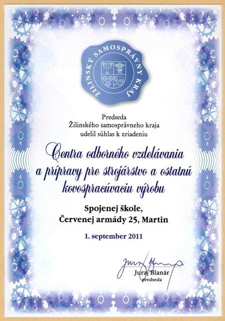 certifikát